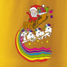 Santa a jednorožce (Pecka design)