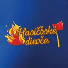 Hasičšské dievča oheň a sekera