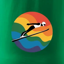 Skokan na lyžiach v kruhu