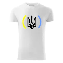 Ukrajina trojzubec s farbami Ukrajina trojzubec s farbami