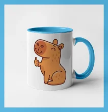 Kapybara s palcom hore