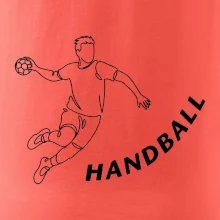 Handball nápis šikmo