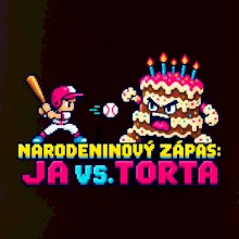 Narodeninový zápas ja proti torte