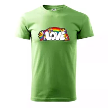 Love s dúhou v pozadí