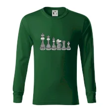 Šachové figúrky v rade - kreslené