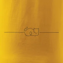 Mačka linka kreslená