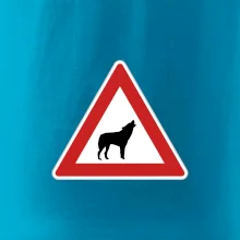 Dopravná značka - Pozor vlk