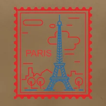 Paríž známka jednoduchá