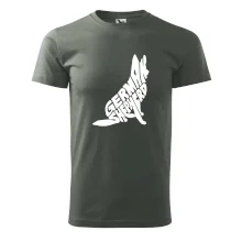 Nemecký ovčiak sediaci napis Nemecký ovčiak sediaci napis