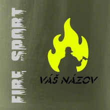 Hasiči - oheň - Váš názov - Prsník + chrbát