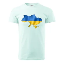 Ukrajina vlajka mapa