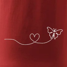 Dráha letu motýľa - srdce