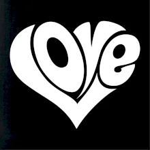 Love nápis jednoduchý