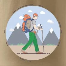 Farebný párový motív na hory