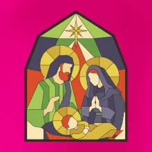 Vitráž - jasličky