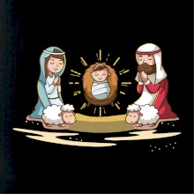 Ježiško v jasličkách