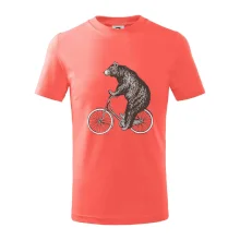 Medveď na bicykli