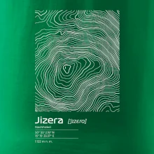 Jizera - vrstevnice v obdĺžniku