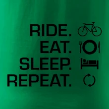 Ride Eat Sleep Repeat bicykel