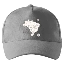 Brazília mapa s názvami regiónov