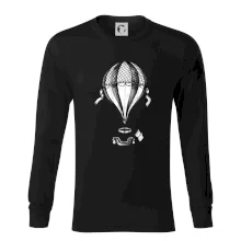 Teplovzdušný balón kreslený