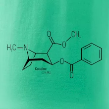 Molekulárna štruktúra Cocaine Kokaín