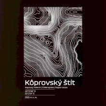 Kôprovský štít - vrstevnice v obdĺžniku