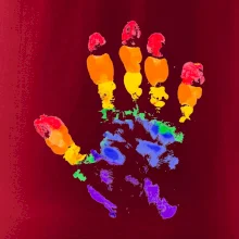 LGBT hand print