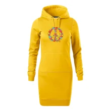 Peace symbol červené kvety