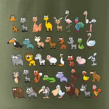 Tričko plné zvieratiek