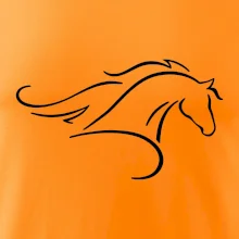 Kôň - bežiaci silueta hlavy Kôň - bežiaci silueta hlavy