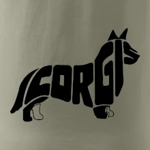 Corgi - nápis v tele Corgi - nápis v tele