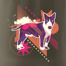 Pes abstraktný fialový