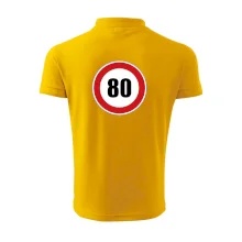 Dopravná značka - obmedzenie rýchlosti 80