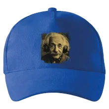 Albert Einstein so slúchadlami Albert Einstein so slúchadlami