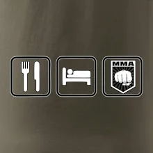 Eat sleep MMA v řádku