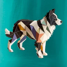 Border kólia zlepená z papiera Border kólia zlepená z papiera