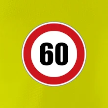 Dopravná značka - obmedzenie rýchlosti 60