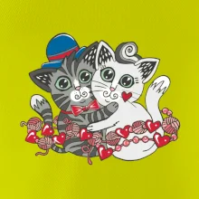 Mačky v objatí (Pecka design)