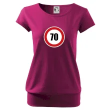 Dopravná značka - obmedzenie rýchlosti 70