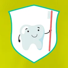 Zúbok na prsníku - zubná kefka