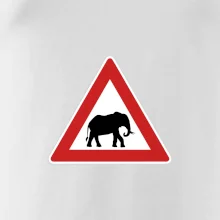 Dopravná značka - Pozor slon