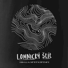 Lomnický štít - vrstevnice v kruhu