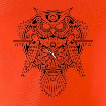 Steampunk sova čiernobiela Steampunk sova čiernobiela