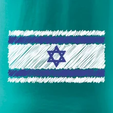 Vlajka Izrael kreslená