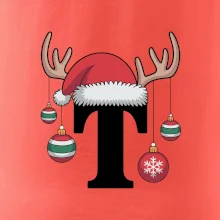 Vianočné rodinné tričká - písmeno a čiapka