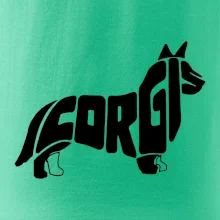 Corgi - nápis v tele Corgi - nápis v tele