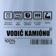 Čiarový kód - Vodič kamiónu Čiarový kód - Vodič kamiónu