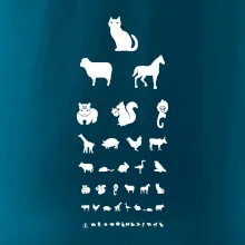 Očný test zvieratká