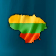 Litva vlajka mapa